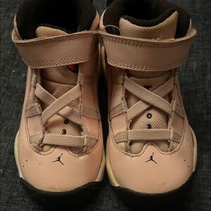 Jordan Kids Pink and Black Sneakers